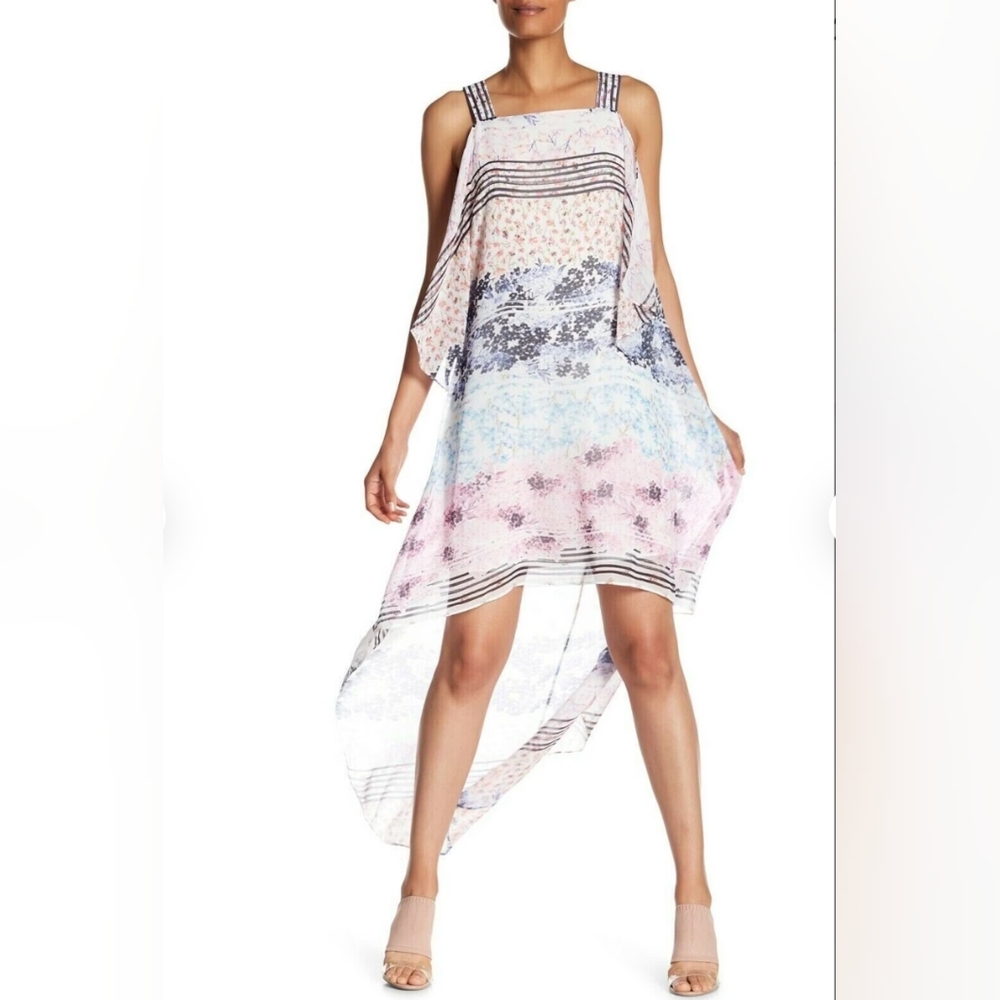 BCBGMAXAZRIA Aaric Floral Asymmetrical Dress X-Small